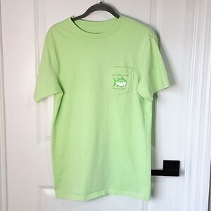 Southern Tide Lime Green Original The Skipjack Tee Shirt - Size XS